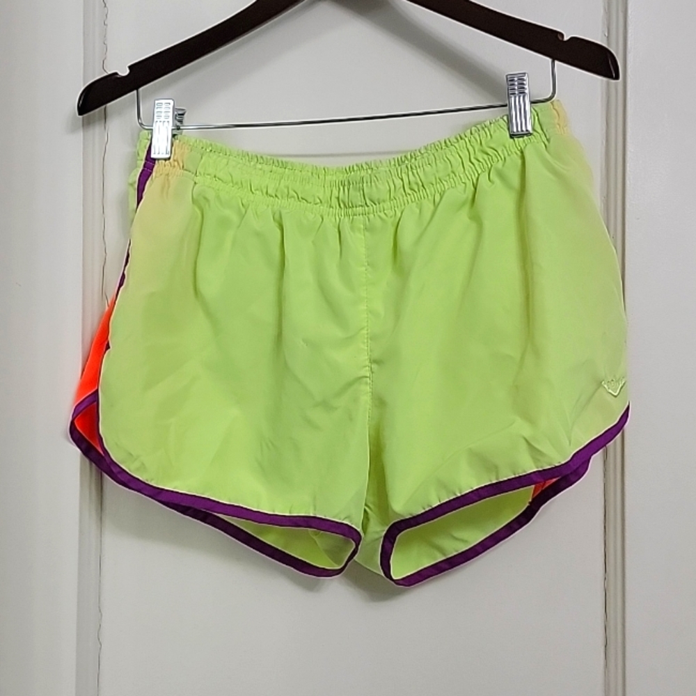 Neon yellow Pony running shorts